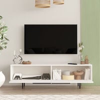 Kuusio tv-taso 160 valkoinen